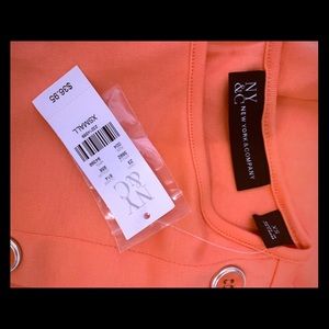 New New York & Co peach dress
